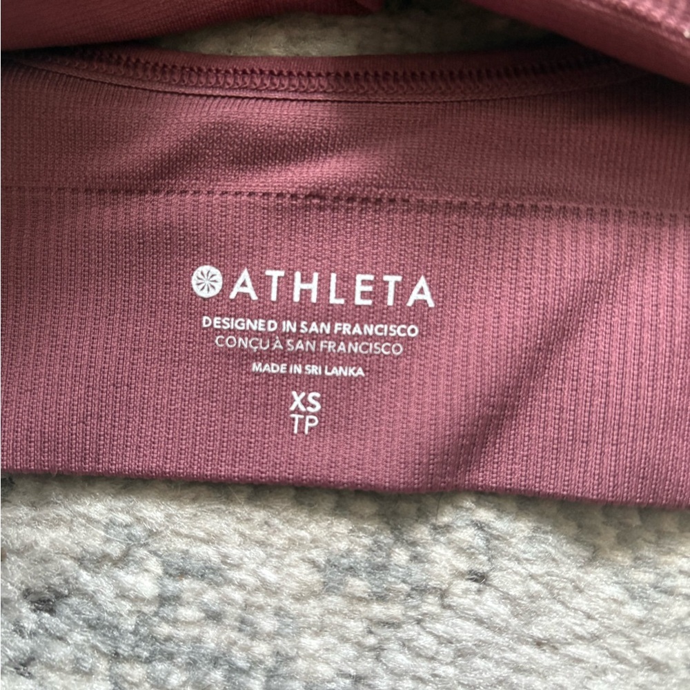 NWOT! Athleta Aurora scoop bra size XS, Mauve Pink - Picture 6 of 6